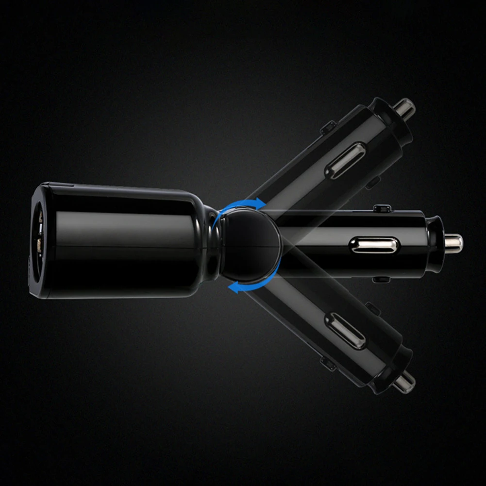 Новое быстрое автомобильное зарядное устройство 5V3. 1A два usb порта 3 Зажигалка Socketss дисплей напряжения для Xiaomi samsung iPhone Plus стол