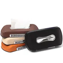 Dragonpad автоматическая насосная кожаная автомобильная коробка для салфеток кассета аксессуары креативная подставка Съемная салфетка Автомобильная номерная табличка для парковки