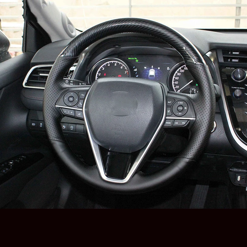 Кожаные аксессуары из углеродного волокна Lsrtw2017 для toyota camry 2019 2020 2021 70 v70 xv70 trd sport