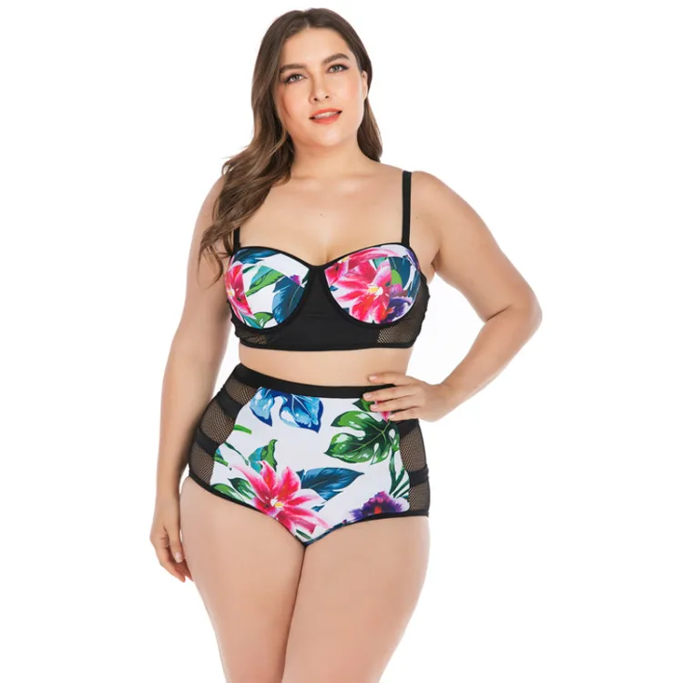 6649 Set bikini plus size women sexy beach bikini push up swimwear woman brazilian bikini big size swimsuit for woman bath suit - Цвет: 6649
