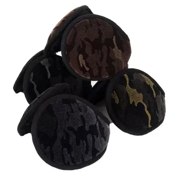 

Unisex Winter Camouflage Velvet Earmuffs Plush Lining Behind Head Ear Warmers
