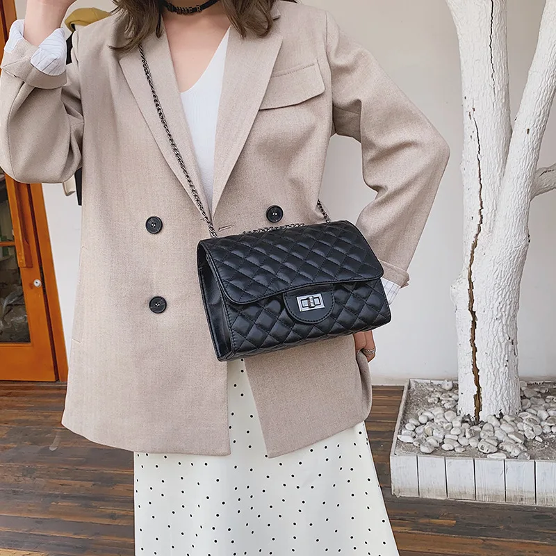 

Graceful 2019 New Style WOMEN'S Bag Korean-style Versatile Mini Crossbody Bag Handbag Fashion Rhombus Chain Bag