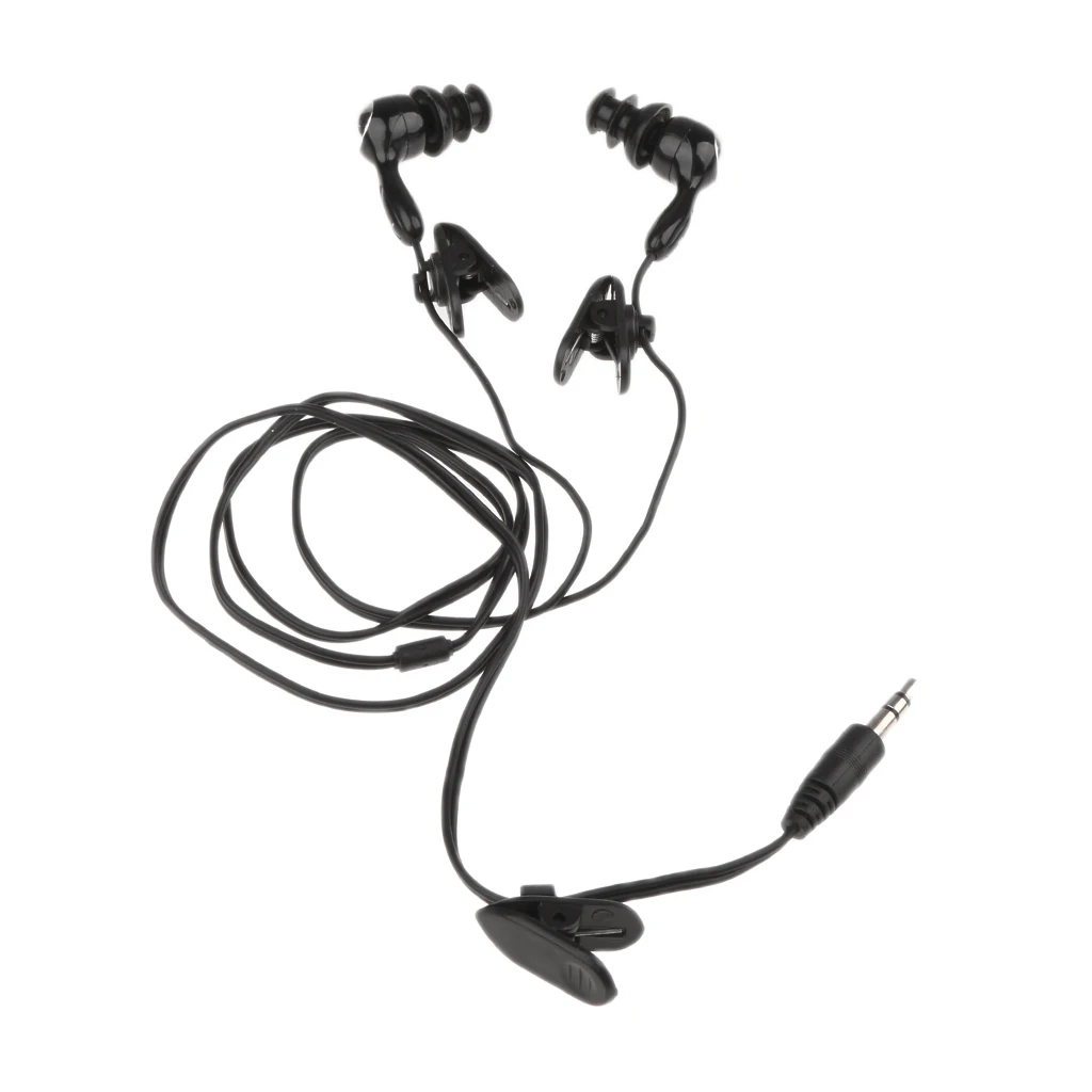 Wired Headphones IPX8 Waterproof Earbuds Headphones Swimming Sport In Ear Earphones 3.5m Sport Waterproof Headphone Portable