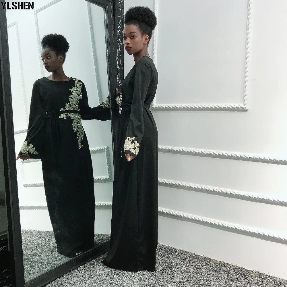 2020 Eid Mubarak Abaya Dubai Muslim Dress Women Embroidery Ramadan Robe Kaftan Islamic Clothing African Dresses Abayas for Women 34