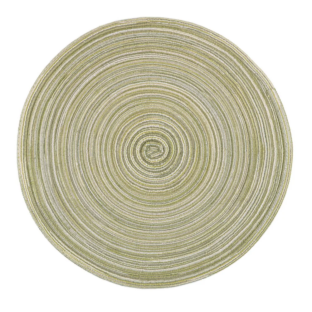 Round Design Table Mat Home Kitchen Pad Non Slip Dish Bowl Cup Insulation Mats Dining Table Placemat Coasters - Цвет: Зеленый