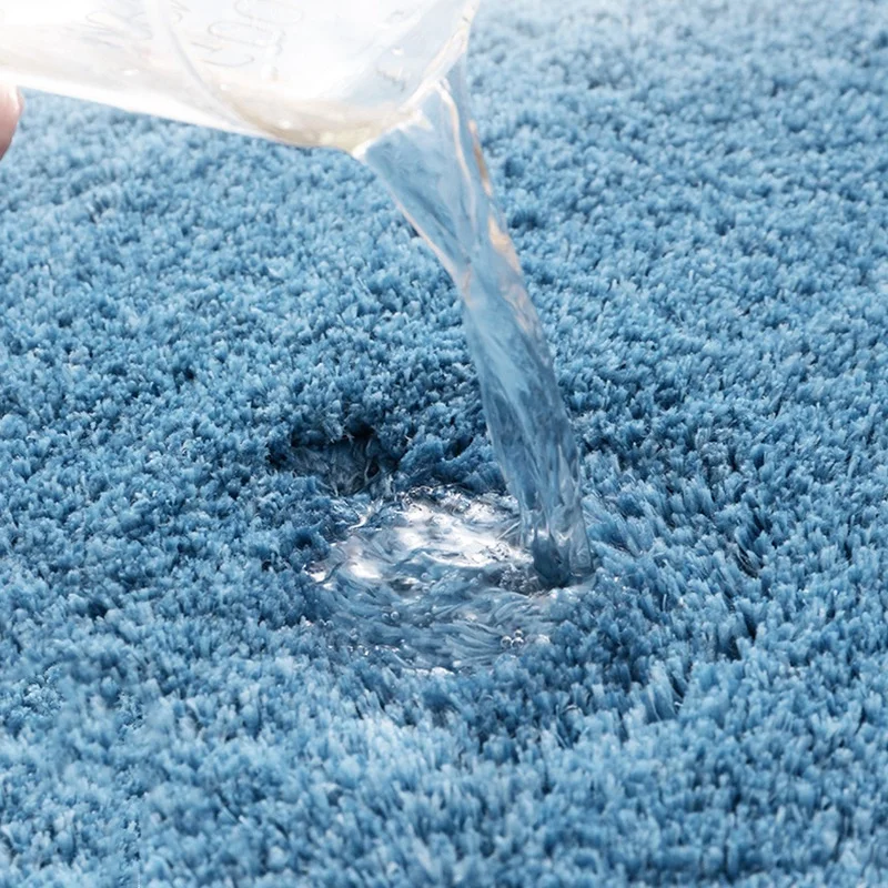 Одноцветные мягкие тканевые Коврики для спальни, коврики для дома, двери, ванной комнаты, впитывающие коврики