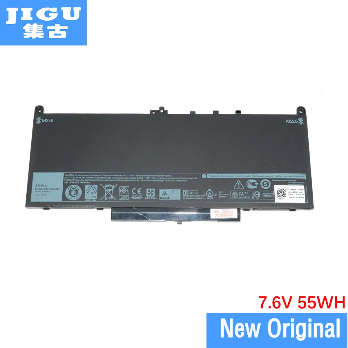 JIGU 0MC34Y 0F1KTM 1W2Y2 F1KTM J60J5 Оригинальная батарея для ноутбука Dell Latitude14 E7470 7 6 V 55WH |