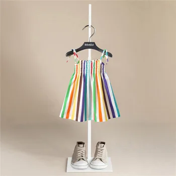 

Girl Dress 2020 New Baby Dresses Pattern Striped Lemon Cartoon Birthday Dress Female Baby Summer Clothes Kids Girl Clothess