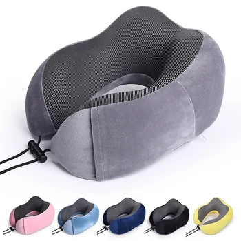 

Car Neck Pillow U Shaped Memory Foam Neck Soft Slow Rebound Space Travel Pillow Solid Neck Cervical Healthcare Auto Accessories