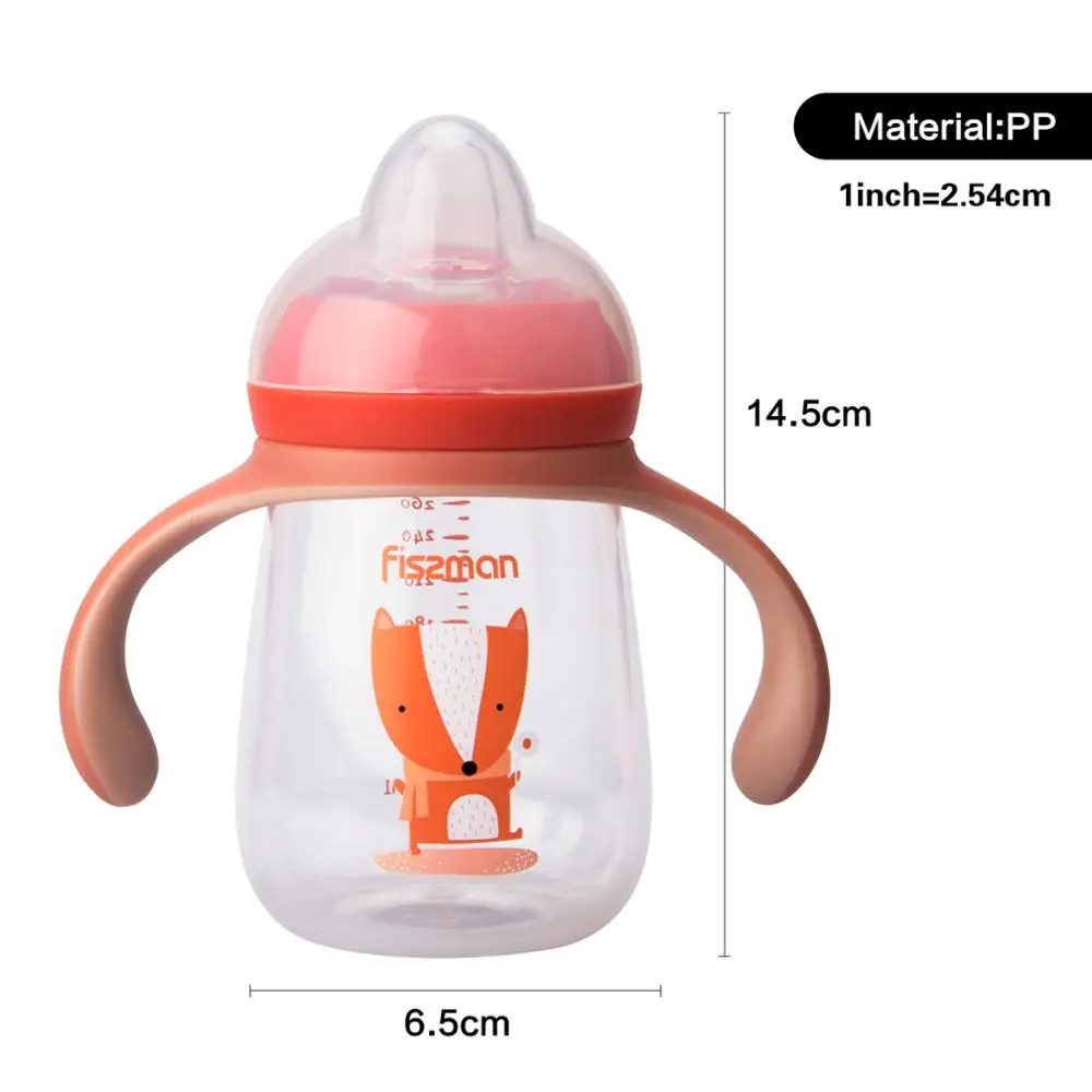 Fissman 260 мл Детская Бутылочка для воды для кормления BPA обучающая чашка-непроливайка