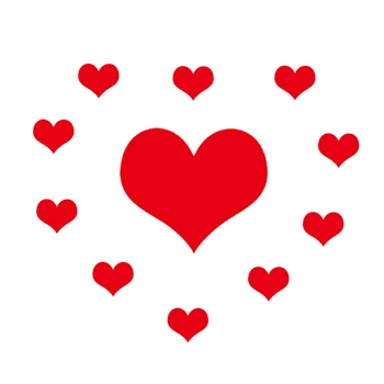 

Fashion beautiful Red Heart patches Colorful Stickers applique iron on heat transfers for clothes diy patch Clothing accessories