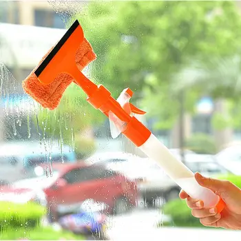 

Multifunction Spray Water Brush Window Glass Cleaner Double-sided Wiper Washing Brush For Easy Operation