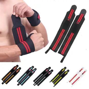 

1pc Adjustable Wristband Elastic Sports Bandages For Weightlifting Training Lifting Breathable Wrist Support Strap Sports Safety