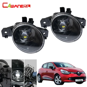 

Cawanerl Car 4000LM LED Projector Fog Light Assembly Devil Eye DRL Daytime Running Lamp H11 12V For Renault Clio 1998-2015