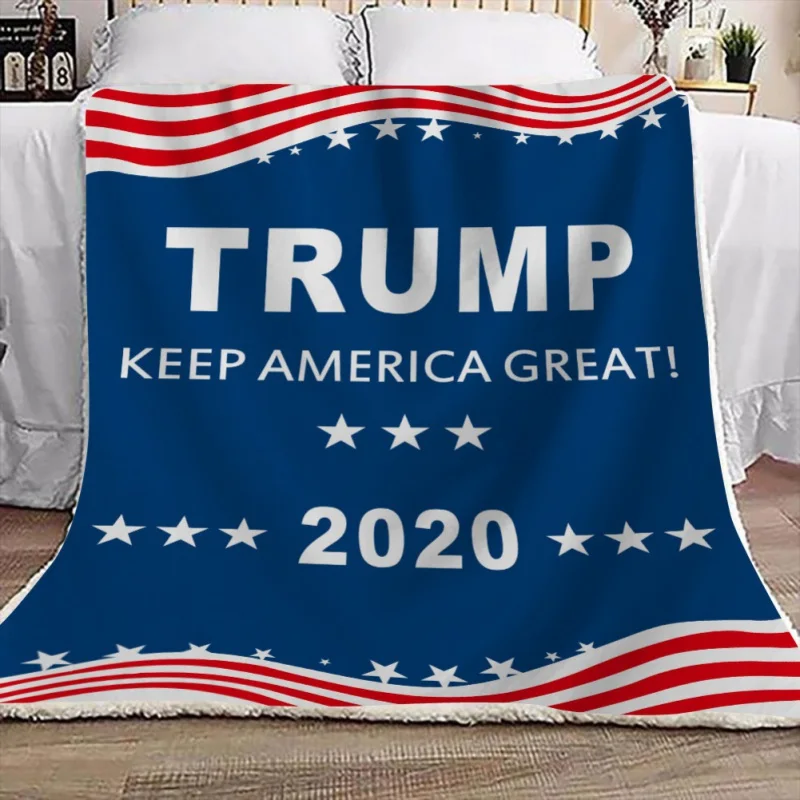 Одеяло 200X150 см с принтом Трамп, двустороннее мягкое плюшевое уютное покрывало, домашнее одеяло s для взрослых и детей