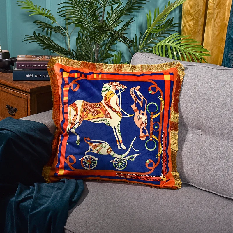 Европейский Роскошный Королевский Декор Cojines Decorativos Para Sof Наволочка Чехол для подушки высококачественный французский итальянский дизайн прочный - Цвет: 18