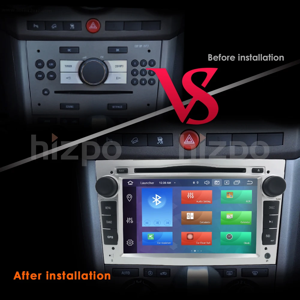 Discount Hizpo 4GB+64GB Octa 8 Core Android 9.0 2 DIN Car DVD Player For Opel Astra H Vectra Corsa Zafira B C G car GPS Radio stereo WIFI 2
