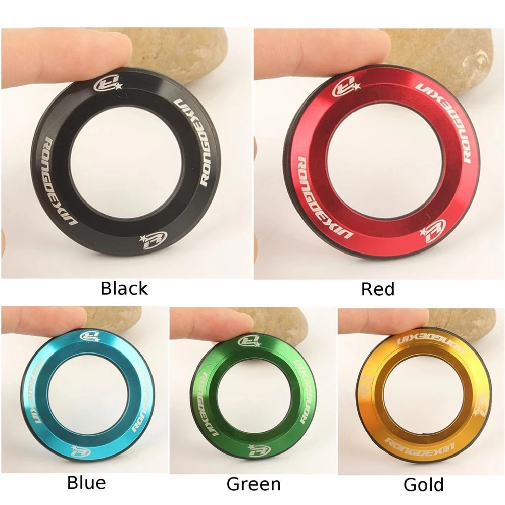 28.6mm Diameter Bicycle Headset Cap Universal MTB Mountain Bike Top Shell Flat Cover CNC Metal O-ring Seal Bicycle Parts