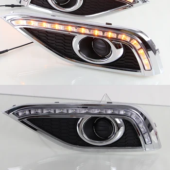 

CSCSNL 1Pair DRL Driving Daytime Running Light DRL with Turn signal For Honda CRV CR-V 2012 2013 2014 fog lamp Relay Daylight