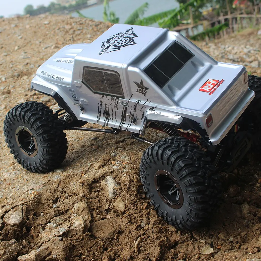 

1072-SJ 1:10 2.4G 4WD Brushed RC Crawler Car Remote Control Big Foot Off-road Vehicle Model RTR Toy For Kids Gift