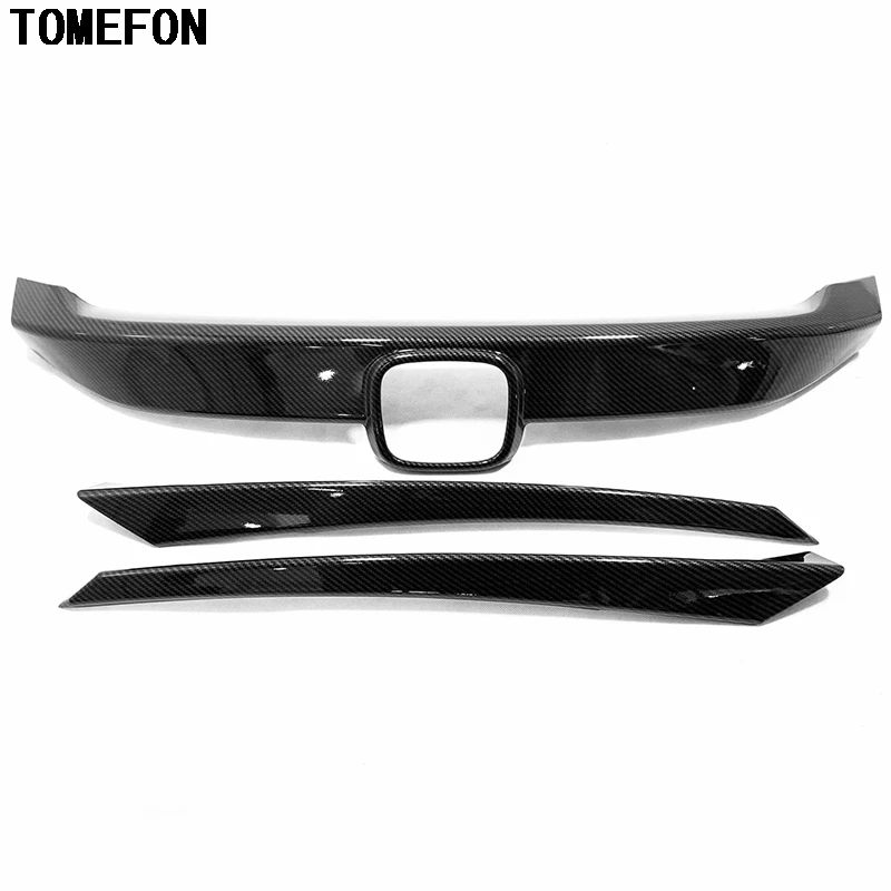 TOMEFON для Honda Civic 10th 2016 2017 2018 2019 седан с логотипом спереди двигателя решетка гонки