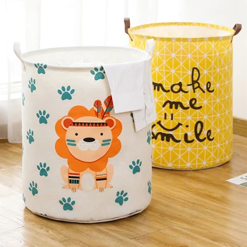 

Baby Toys Storage Box Dirty Clothes Storage Basket Closet /Desk /Makeup Organizer Bucket Brief Laundry Bag for Home Bathroom