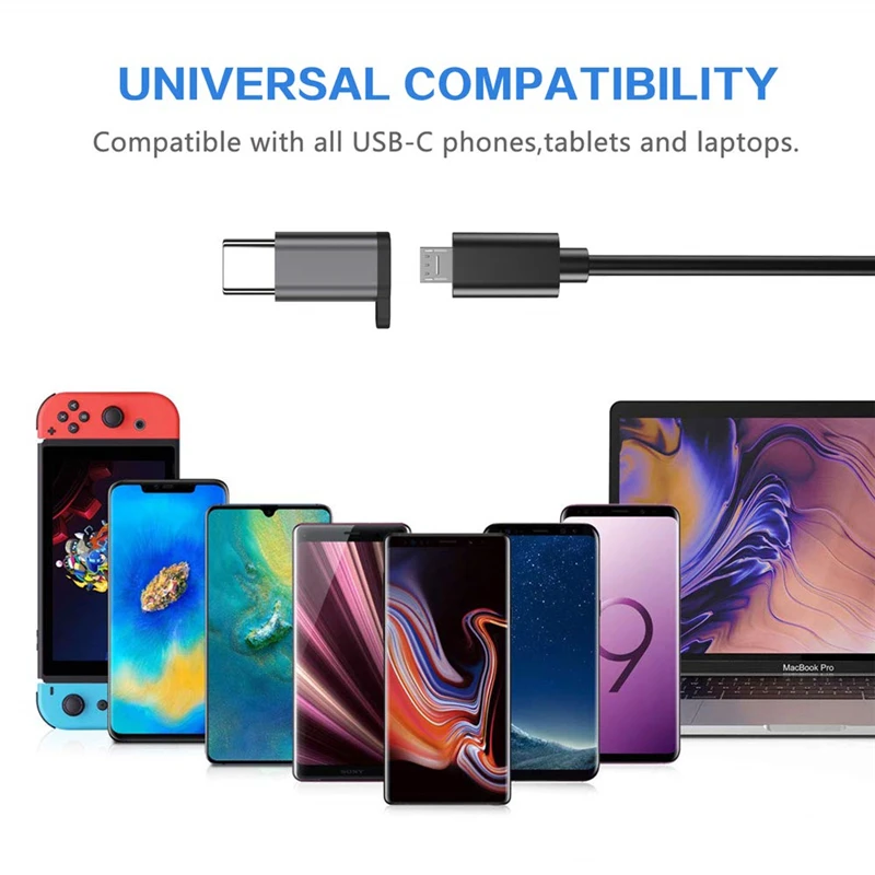 Металлический микро USB к C разъему для Huawei P20 P30 Samsung S8 S9 S10 Microusb Otg Micro Type Usbc адаптер