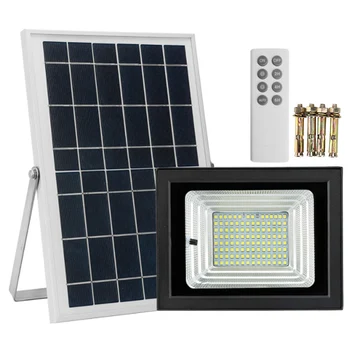 

10W Outdoor Waterproof LED Solar Wall Light Lamp Floodlight with Remote Control for Garden Courtyard