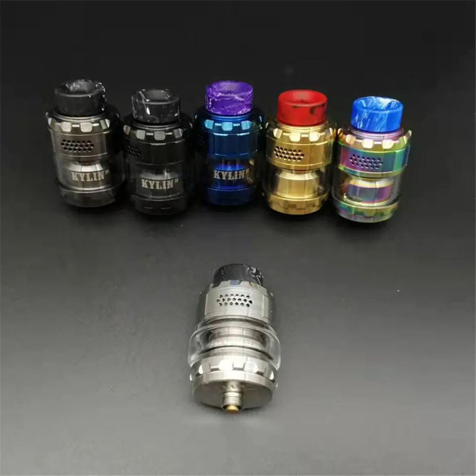 

Electronic cigarette Kirin M atomizer KYLIN M RTA mesh oil storage upper air intake does not leak oil large smoke RTA