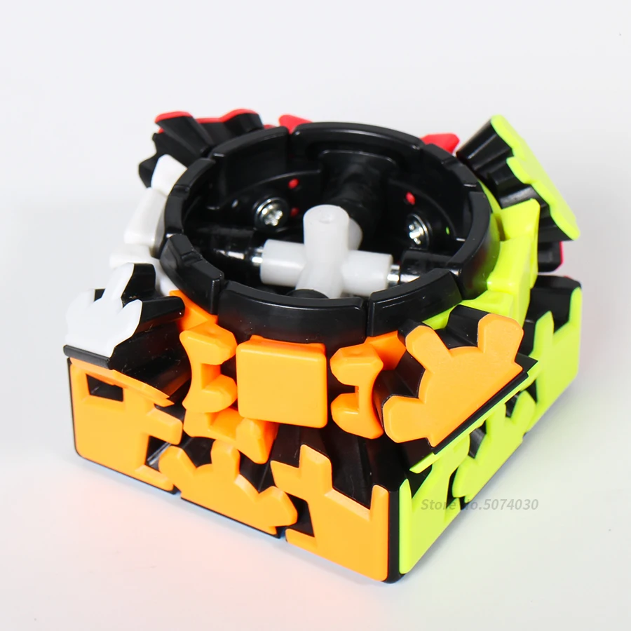 Yumo 3x3 Gear Puzzle Twist Cube 3x3x3 Gear 3*3*3 Professional Game Toys Strange Shape