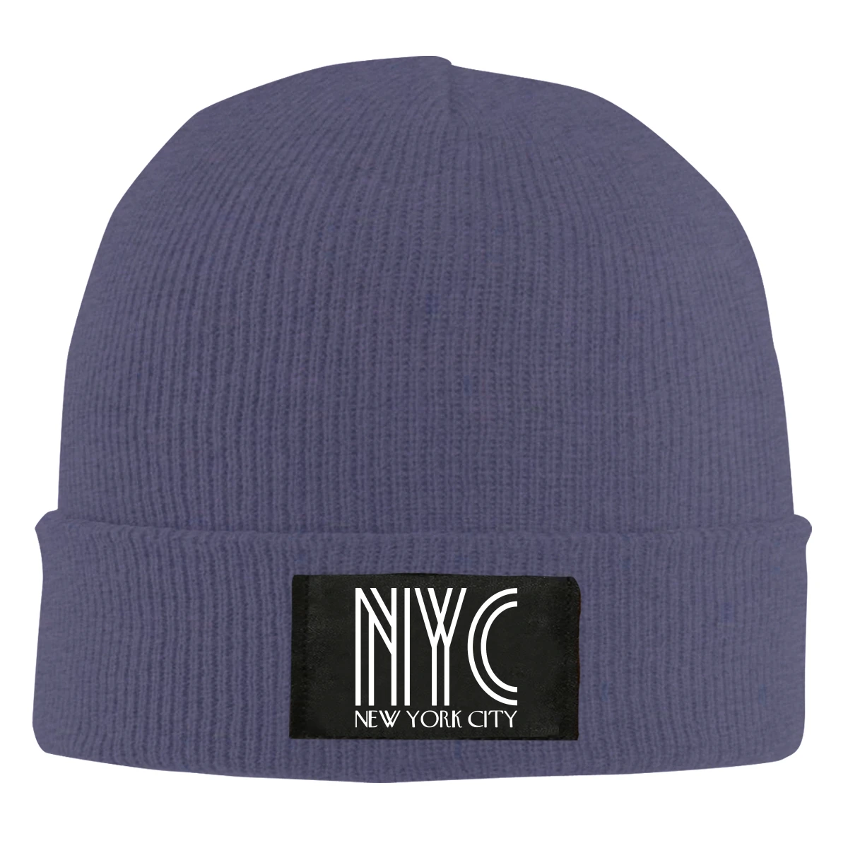 New York City Black Beanie Men's Women's Winter Warm Ski Skull Cap Knitted hat