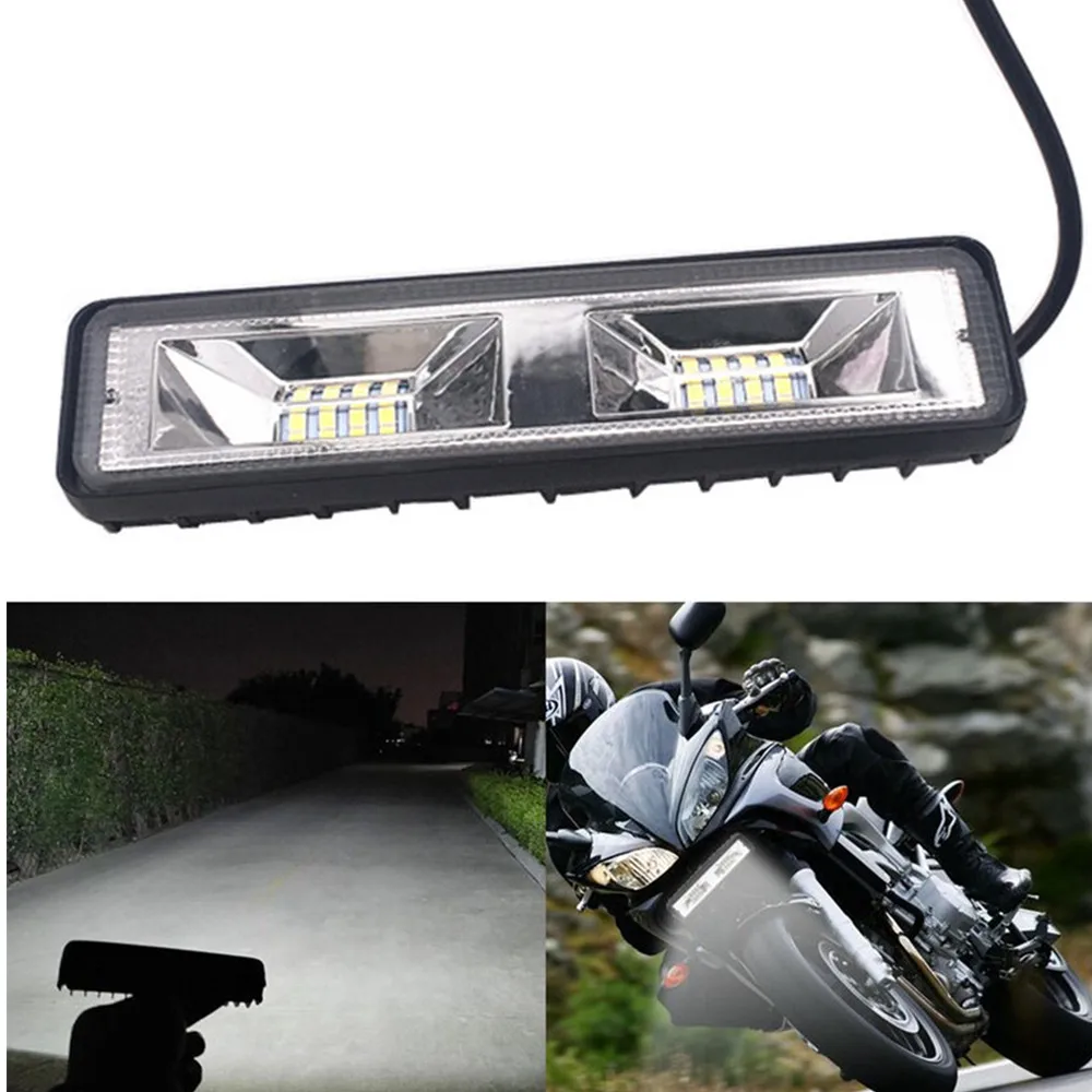 12-24V LED Headlights for Auto Motorcycle Truck Boat Tractor Trailer TAV Spot Flood Light Bar Offroad Fog | Автомобили и