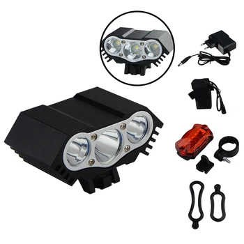 

8000lm T6 Xml Bike Bicycle Light Led Taillight Rear Tail Safety Warning Cycling Portable Light Rechargeable Style