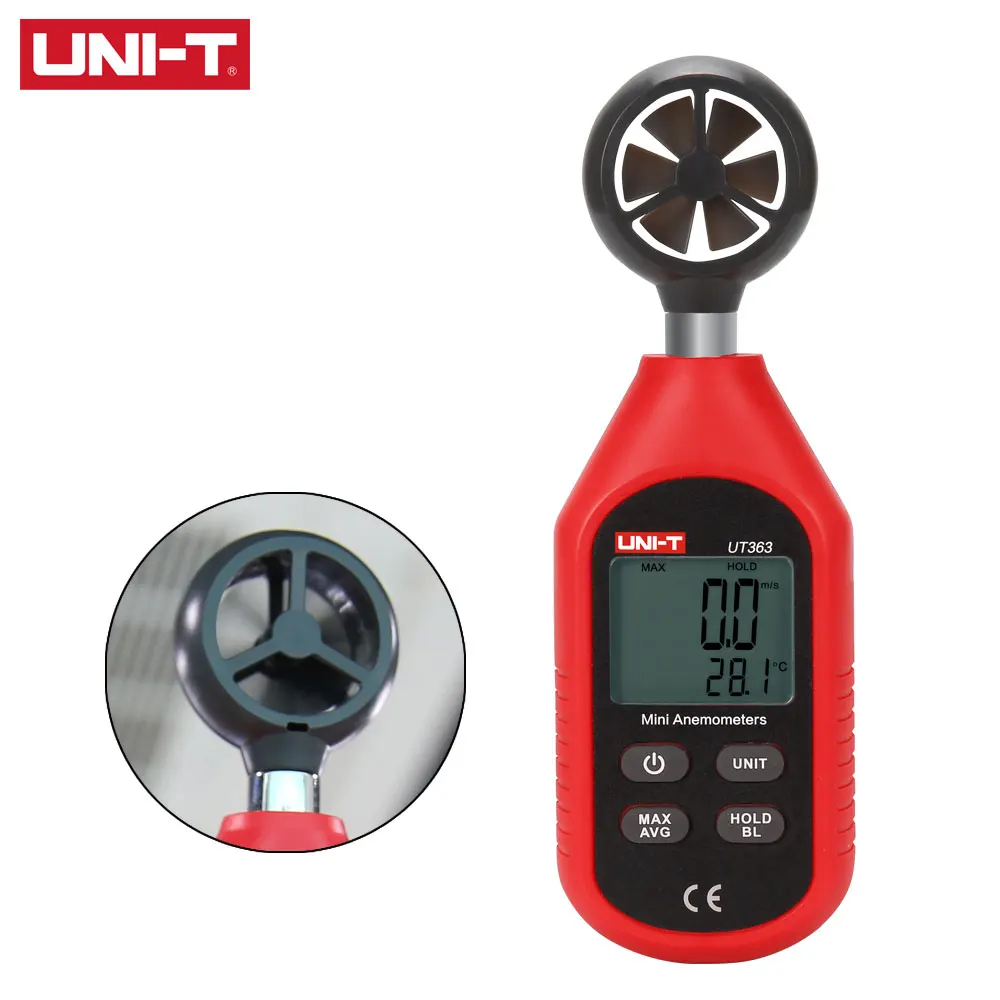 UNI-T UT363 портативный цифровой анемометр с ЖК-экраном используется для съемки