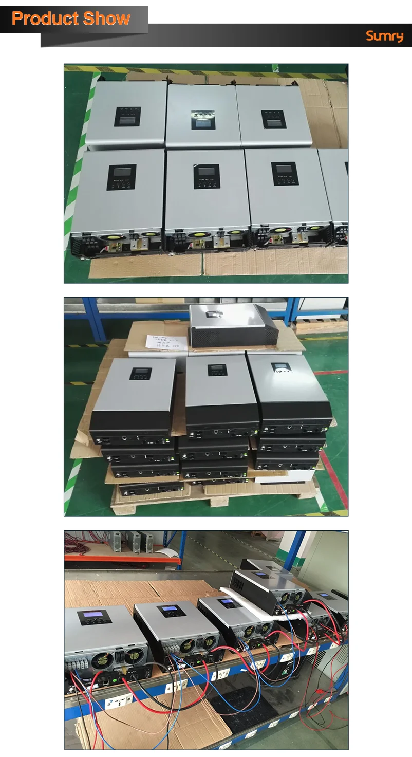 24v Hybrid off grid solar inverter 3kva with 60a mppt solar charger