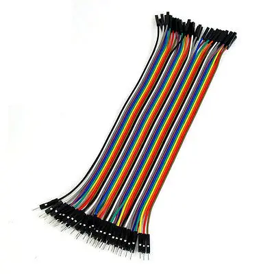 

40 Pcs 1 Pin Male to Female Jumper Cable Wires 20cm Long