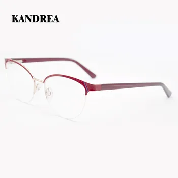 

KANDREA 2020 Fashion Newest square frame vintage eyegalsses Women cat eye Optical Frames Metal Glasses Frames Clear lens Eyeware