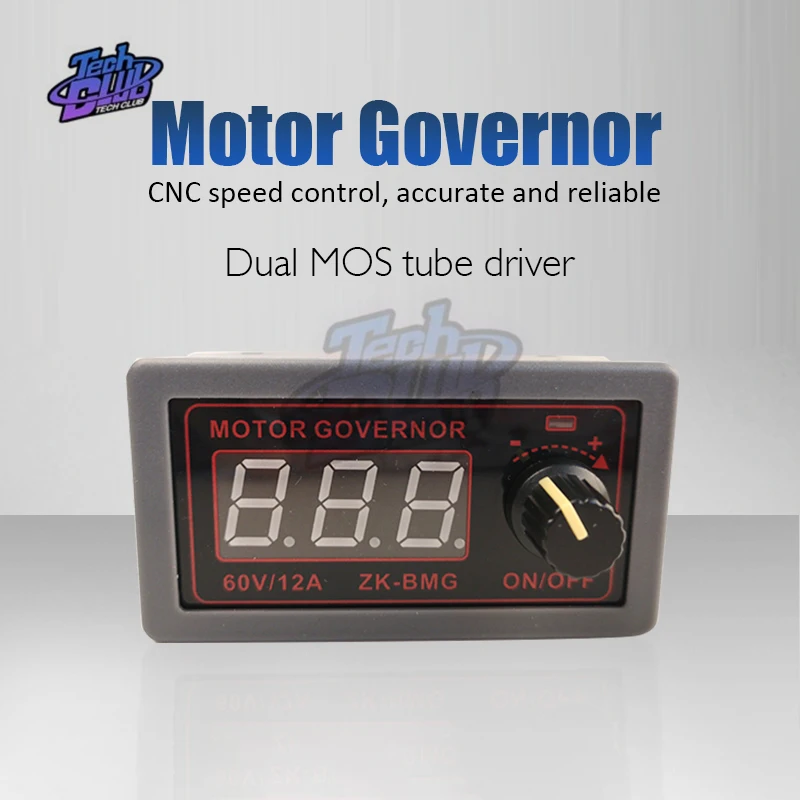 DC 9-60V 12v 24v 48V 12A 20KHz Adjustable PWM Motor Speed Controller DC Motor controller Digital display Governor Switch