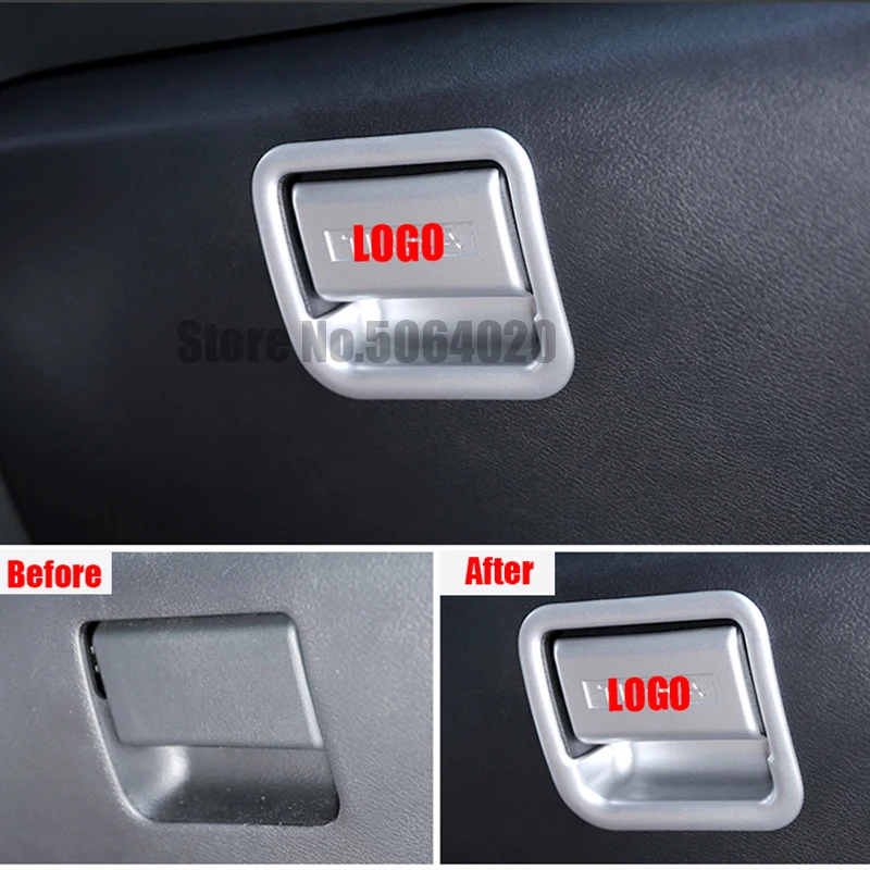 ABS матовая/углеродного волокна Автомобильная накладка на сторону пассажира коробка ручка чаша крышка отделка для Nissan Navara NP300 аксессуары 2шт