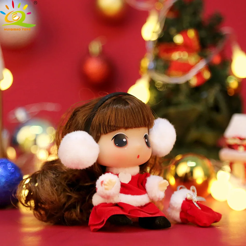 9 см Ddung принцесса Рождественские Мини-куклы, пластиковые фигурки для детей, игрушки для детей, рождественский подарок для девочек, дерево, украшение для дома