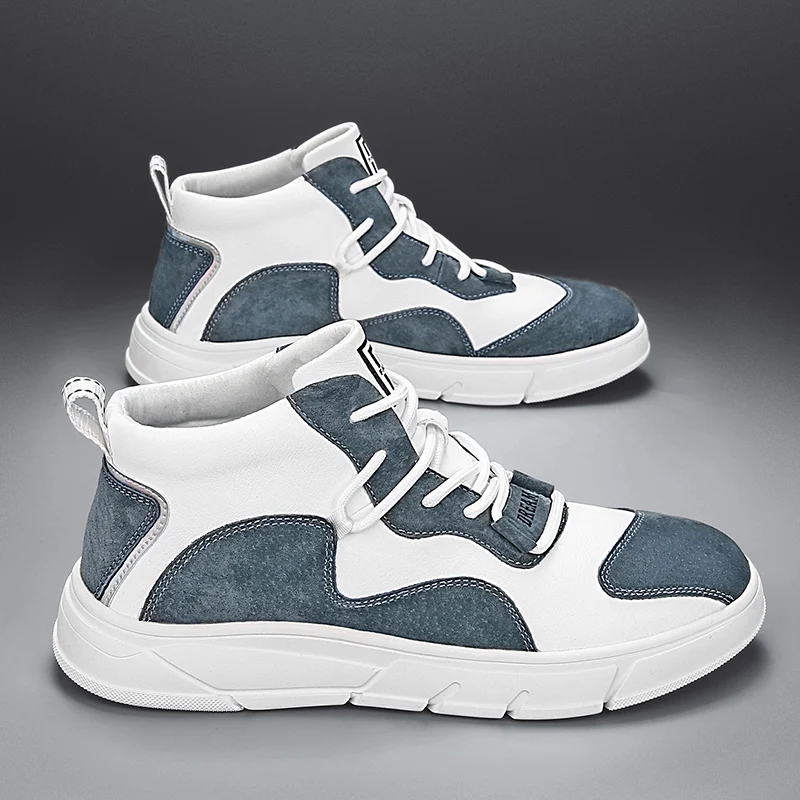 

High-top trend all-match tide shoes men's fashion sports shoes casual outdoor running shoes wear-resistant sports shoes