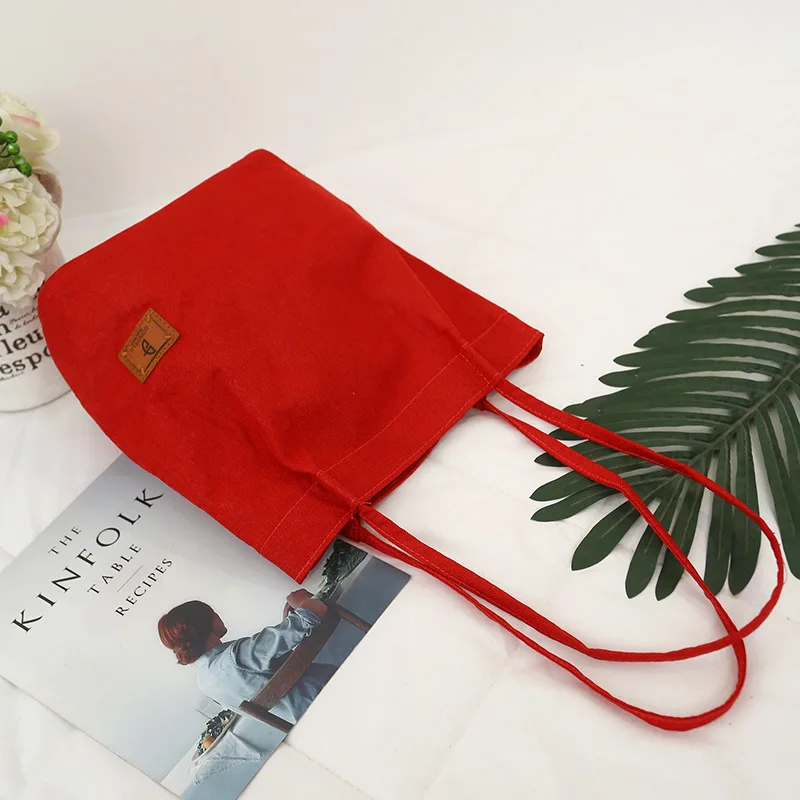 

Origional Artistic Casual Large-Volume College Style Wind WOMEN'S Bag Canvas Hand Shopping Bag-Shoulder Bag Wholesale