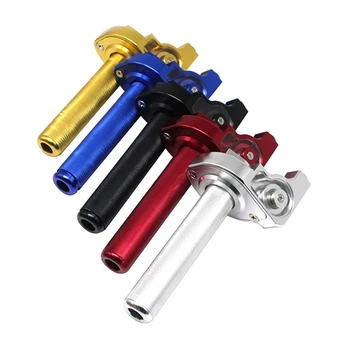 

Hot Throttle Grip Motorcycle Accessories Handlebars CNC Aluminum Acerbs Quick With Oil Throttle Cable Motorcycle Replace Accesso