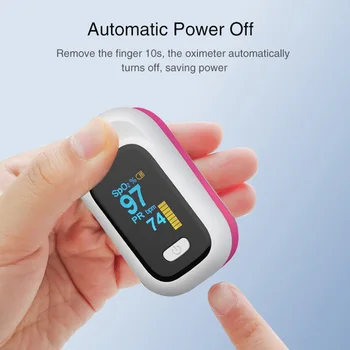 

OLED Colorful Screen Display Blood Oxygen Meter Gauge Heart Rate Measurement Device Oximeter