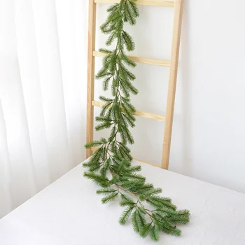 

Artificial Plants Christmas Home Decor Rattan Door Head Wedding Wall Pendant Window Scene Layout Pine Needle Hanging Ornaments