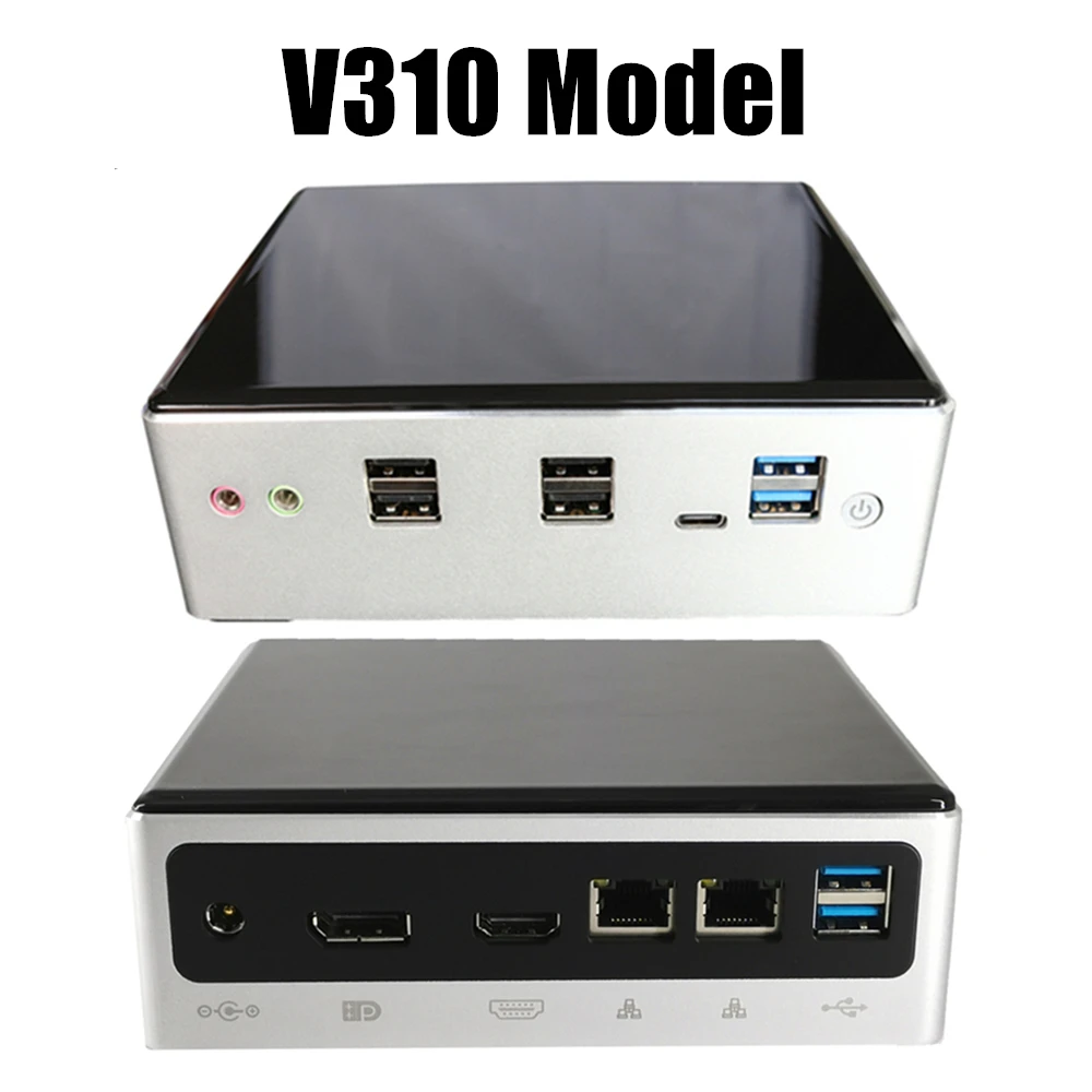 Карманный мини ПК 2 * DDR4 Windows 10 Intel Core i5 8250U i7 8550U микро компьютер M.2 SSD UHD Graphics 620 AC Wi Fi