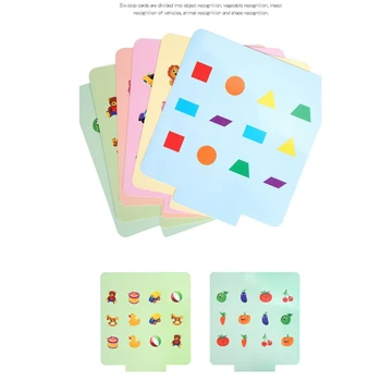 

Educational Toys Wooden Children's Memory Hand Eye Training Two In One Memory Detective Game Desktop Decompression Toy