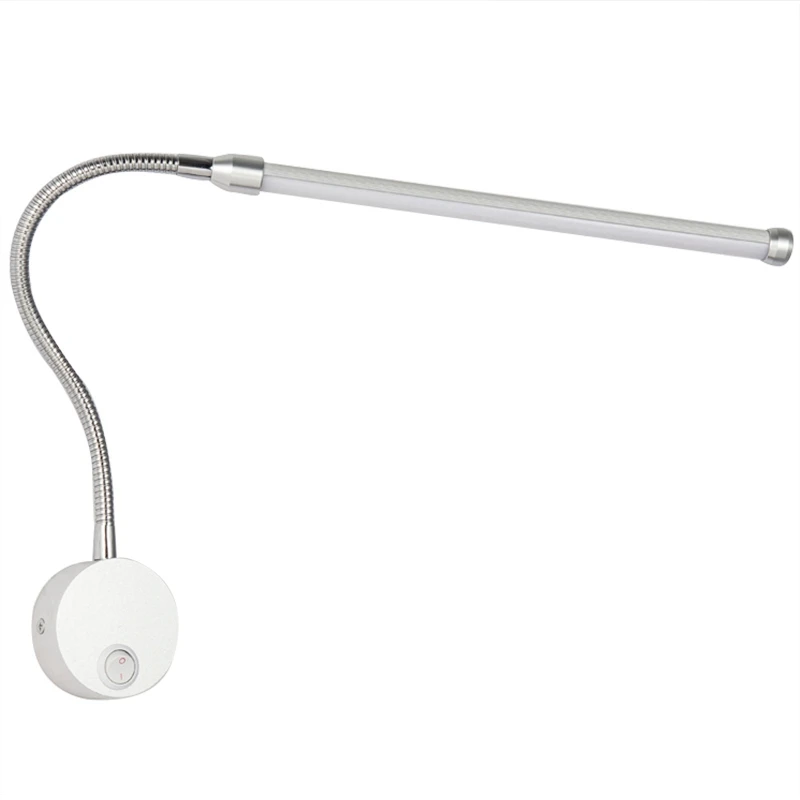 

Led Wall Lamp With Knob Switch Modern Bedroom Bedside Reading Lamp 360 Degree Angle Adjustable