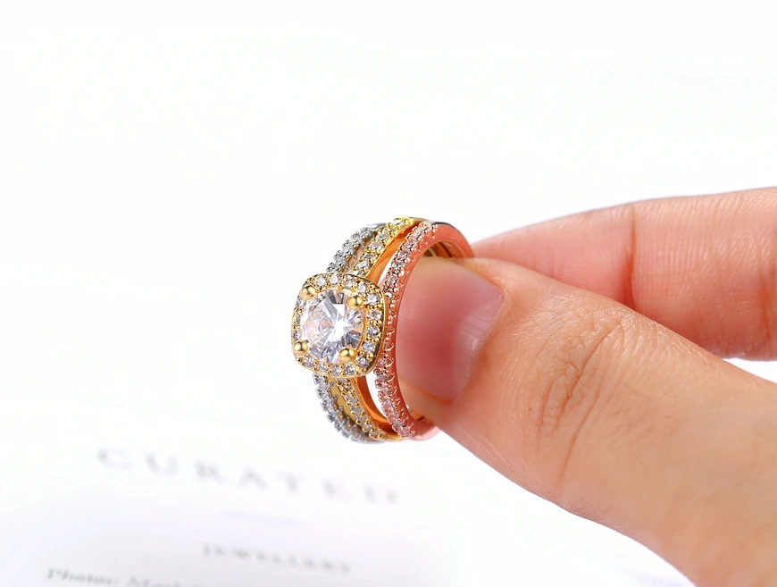 胧月方块三合一戒指加 5