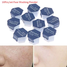 10Pcs Face Washing Powder Acid Enzyme Face Washing Oil-Contr